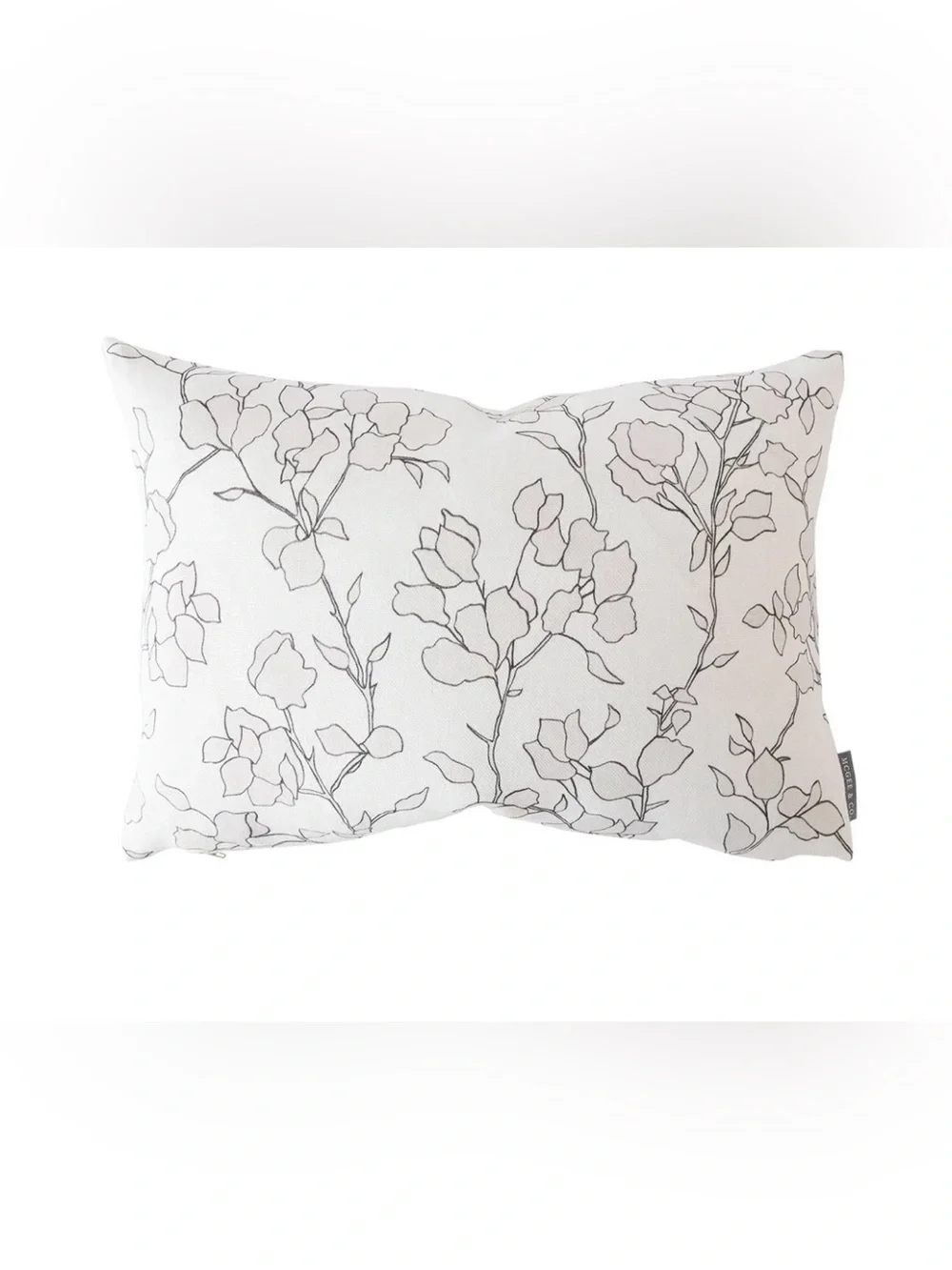 McGee Co Blair Floral Sketch Pillow Cover